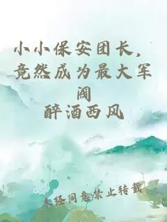 小小保安团长，竟然成为最大军阀