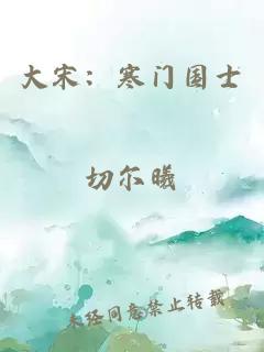 大宋：寒门国士